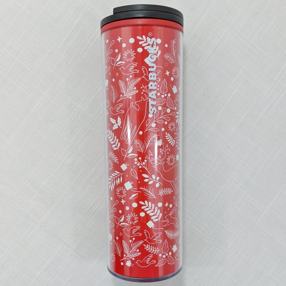 Starbucks Tumbler Holiday 2018 Red & White NEW